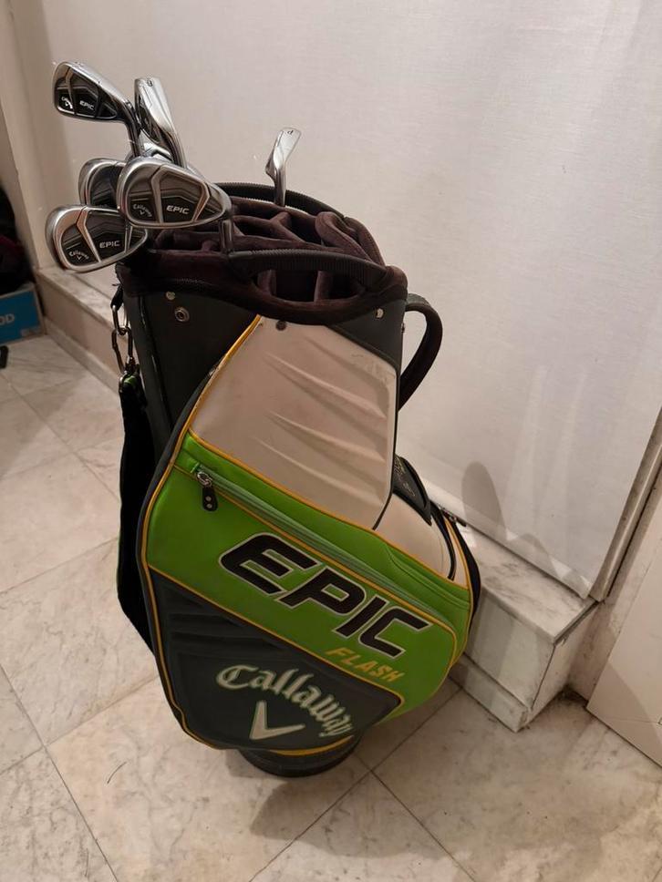 Callaway epic irons + tourbag, Sport en Fitness, Golf, Zo goed als nieuw, Tas, Callaway, Ophalen