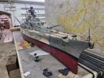 Bismarck schaalmodel 1:100 RC vintage museumstuk, Hobby en Vrije tijd, Modelbouw | Boten en Schepen, Gebruikt, 1:50 tot 1:200
