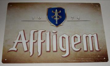 AFFLIGEM : Metalen Bord Logo Affligem Abdijbier - Anno 1074