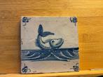 Carrelage ancien de Delft avec poisson, Antiquités & Art, Enlèvement ou Envoi