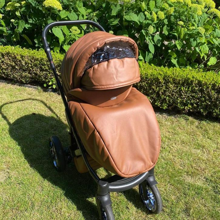 P’tit Chou Trento Eco Cognac Sport 2 in 1, Kinderen en Baby's, Buggy's, Zo goed als nieuw, Overige merken, Regenhoes, Verstelbare rugleuning