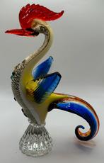 Prachtige murano haan in gekleurd glas, Antiek en Kunst, Ophalen of Verzenden