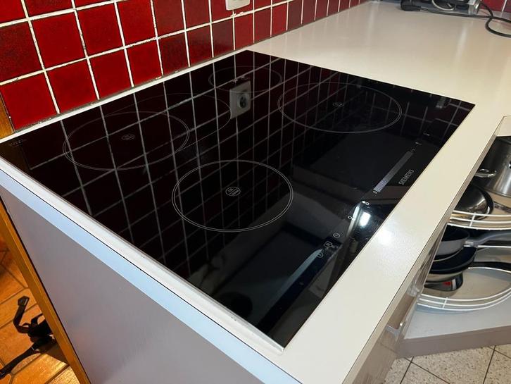Siemens Inductiekookplaat 60cm 4 kookzones, Elektronische apparatuur, Kookplaten, Gebruikt, Inbouw, Inductie, 4 kookzones, Ophalen