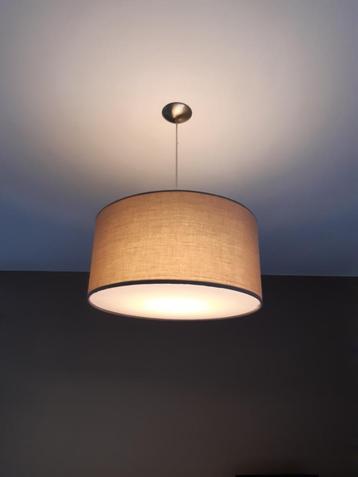 3 hanglampen (incl lamp) -taupe: 50 x 25cm, 20 x17cm beschikbaar voor biedingen