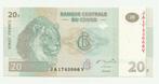Bankbiljet Congo 20 Francs 2003 UNC, Postzegels en Munten, Ophalen of Verzenden
