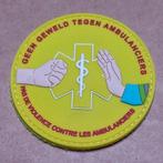 Patch 3D en PVC « PAS DE VIOLENCE CONTRE LES AMBULANCES » (N, Enlèvement ou Envoi, Emblème ou Badge