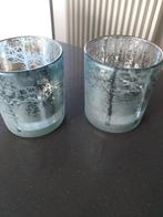 Theelichthouders ijsblauw, Ophalen of Verzenden, Nieuw