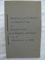 Belgisch-Congo Rwanda-Urundi collector onafhankelijkh. 1960, Ophalen of Verzenden, Gelezen