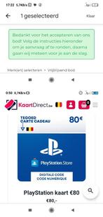 PlayStation catd 80€ voor 60€, Kortingsbon, Overige typen, Drie personen of meer