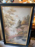 Très beau tableau Asiatique brodé sur soie?, Ophalen of Verzenden
