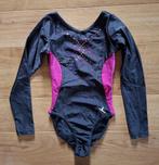 Zwart turnpak met roze LM 6-7 jaar, Gebruikt, Meisje, Sport- of Zwemkleding, Decathlon