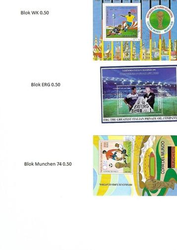 Postzegels in verband met voetbal