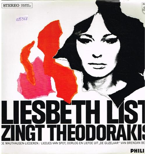 lp    /   Liesbeth List Zingt Theodorakis* – Liesbeth List Z, Cd's en Dvd's, Vinyl | Overige Vinyl, Overige formaten, Ophalen of Verzenden