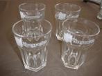 4 glazen Hoegaarden, Ophalen of Verzenden, Zo goed als nieuw, Bierglas