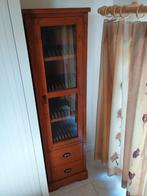 Houten vitrinekast voor dvd's en cd's, Huis en Inrichting, Ophalen, Gebruikt, Hout, Cd's of Dvd's