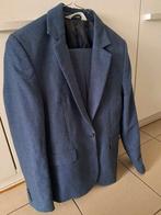 Kostuum communie 2-delig pak donkerblauw linnen maat 11-12j, Ophalen of Verzenden, Zo goed als nieuw