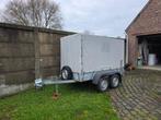 Remorque 2 essieux-bâchée-750kg, Enlèvement, Utilisé