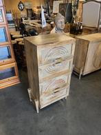 Unieke Ladenkast Ibiza/Boho Hout met Webbing Nieuw, Overige materialen, Ibiza/Boho/Botanisch, 100 tot 150 cm, Nieuw