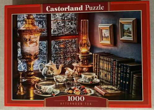 Castorland Afternoon Tea puzzel van 1000 stuks, Hobby en Vrije tijd, Denksport en Puzzels, Zo goed als nieuw, Legpuzzel, Ophalen of Verzenden