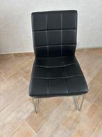 4 stoelen. ZH 47, Br 45 en D 42 cm. Zwart, Ophalen, Overige materialen, Zwart, Zo goed als nieuw