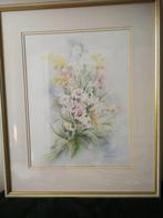 Aquarel bloemen in lijst, Ophalen