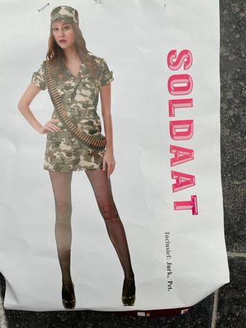 verkleedjurk leger/ soldaat beschikbaar voor biedingen
