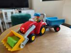 Playmobil boer met tractor en aanhangwagen, Kinderen en Baby's, Ophalen of Verzenden, Zo goed als nieuw