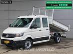 Volkswagen Crafter 140pk Kipper Dubbel Cabine Trekhaak Airco, Auto's, Bestelwagens en Lichte vracht, Stof, Gebruikt, Euro 6, 4 cilinders