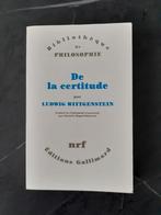 Wittgenstein De la certitude, Livres, Philosophie, Comme neuf, Enlèvement