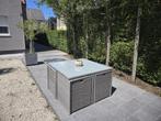 Loungeset met tafel + 4 tot 8 stoelen + kussens + hoeslakens, Tuin en Terras, Tuinsets en Loungesets, Ophalen, Loungeset