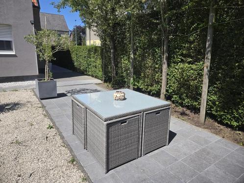 Loungeset met tafel + 4 tot 8 stoelen + kussens + hoeslakens, Tuin en Terras, Tuinsets en Loungesets, Loungeset, Ophalen