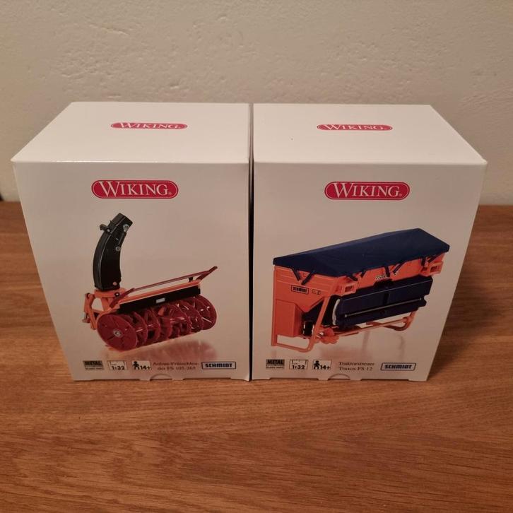 Schmidt Set Wiking, Hobby & Loisirs créatifs, Voitures miniatures | 1:32, Neuf, Tracteur et Agriculture, Autres marques, Enlèvement ou Envoi