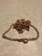 Halsketting 18-karaats goud verguld 60cm, Handtassen en Accessoires, Kettingen, Ophalen of Verzenden, Goud, Overige materialen