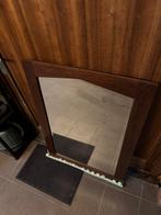 Houten spiegel, Antiek en Kunst, Ophalen, Rechthoekig, 50 tot 100 cm, 100 tot 150 cm