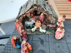3 Kerststallen met beeldjes, Diversen, Kerst, Ophalen of Verzenden, Gebruikt