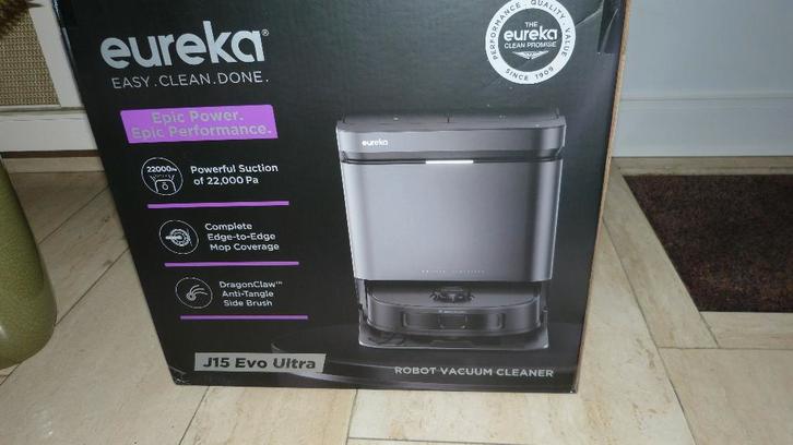 Eureka J15 Evo Ultra robotstofzuiger en dweil met station, Elektronische apparatuur, Stofzuigers, Nieuw, Robotstofzuiger, 2000 watt of meer