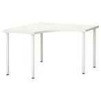 Ikea hoekbureau Linnmons/Adils Wit, Huis en Inrichting, Ophalen of Verzenden, Gebruikt, Bureau