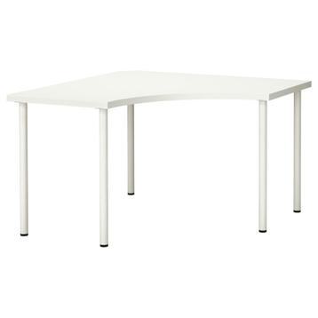 Ikea hoekbureau Linnmons/Adils Wit beschikbaar voor biedingen