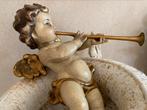 Engeltje met trompet wanddecoratie beeldje statue ange deco, Verzamelen, Beelden en Beeldjes, Ophalen of Verzenden