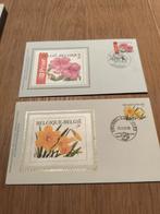 2 FDC thema bloemen 2001+2004 op zijde Sony Stamp, Timbres & Monnaies, Timbres | Enveloppes premier jour, Enlèvement ou Envoi