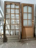 Deux portes en chêne à vendre., Gebruikt, Hout, Inclusief glas