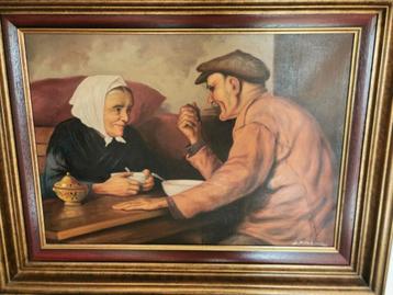 ANTIEK SCHILDERIJ E. BRAEMS beschikbaar voor biedingen