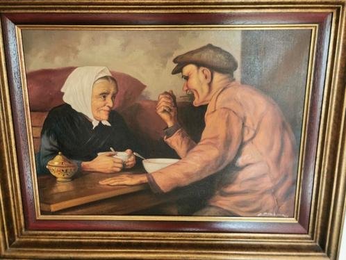 ANTIEK SCHILDERIJ E. BRAEMS, Antiek en Kunst, Kunst | Schilderijen | Klassiek, Ophalen