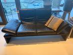 Design lederen tweezit, Ophalen, Gebruikt, Rechte bank, Modern
