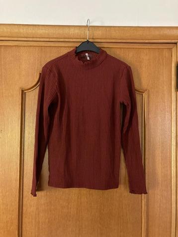 Roestkleurige geribbelde souspull, Kids Only, 158-164 beschikbaar voor biedingen