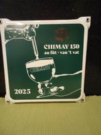 Chimay150 2025 au fût - van 't vat emaille bord, Ophalen of Verzenden, Nieuw, Reclamebord, Plaat of Schild, Overige merken