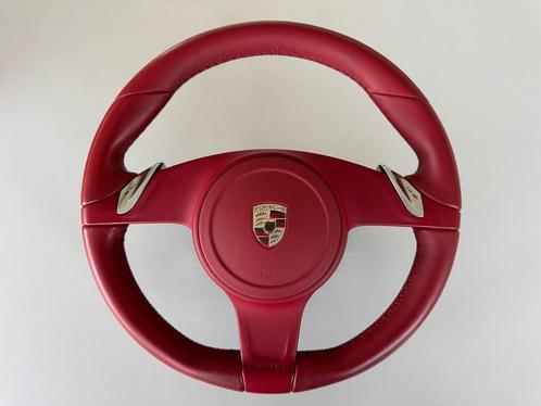 Porsche 991.347.803.11  N14 lederen stuurwiel + airbag rond, Auto-onderdelen, Dashboard en Schakelaars, Gebruikt, Ophalen of Verzenden