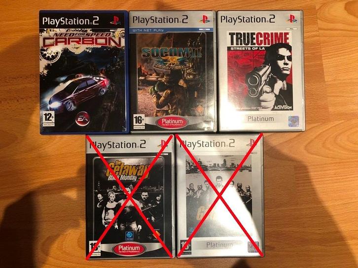 3 spelletjes voor de Playstation 2, Games en Spelcomputers, Games | Sony PlayStation 2, Zo goed als nieuw, Overige genres, 1 speler