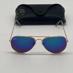 Rayban 3025 Aviator - Zonnebril | Chromeachtige Glazen, Zonnebril, Blauw, Ophalen of Verzenden, Zo goed als nieuw