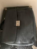 Le Tanneur aktetas aktetas zwart zacht generfd leer, Handtassen en Accessoires, Koffers, Ophalen of Verzenden